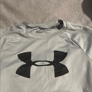 Under Armour Kids Short Sleeve Tee - Gray and Black